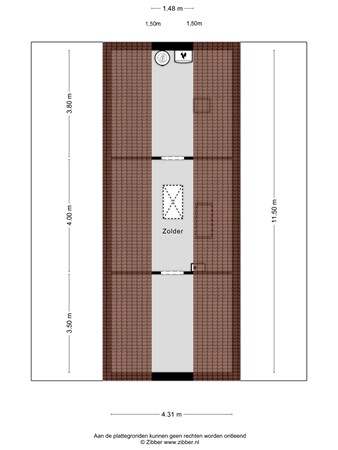 Floorplan - Rosenhofstraat 40, 5298 TC Liempde